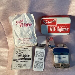 Scripto VU-Lighter Set with Case